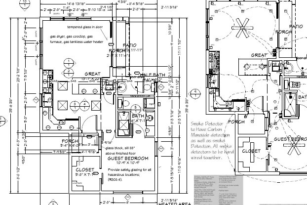 Sanitized plan excerpt for Pool House and Guest Suite