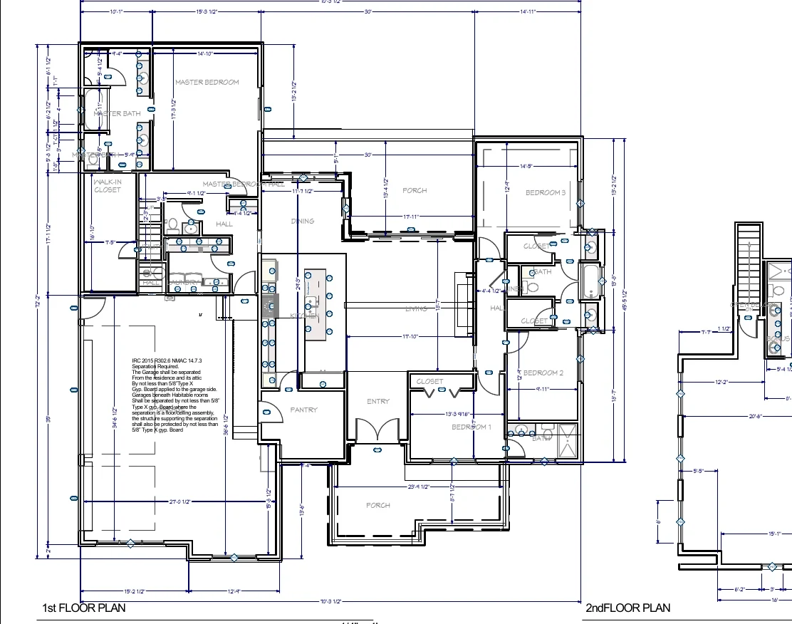 Sanitized plan excerpt for Two-Story Custom Mountain Home