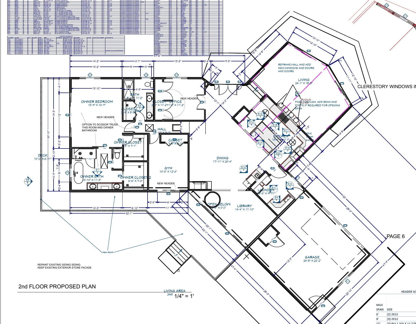 Sanitized plan excerpt for Whole-House Remodel with Deck Renewal